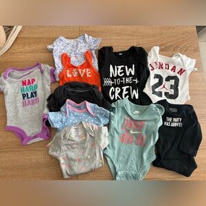 Newborn baby onesie bundle , Nike & Jordan
